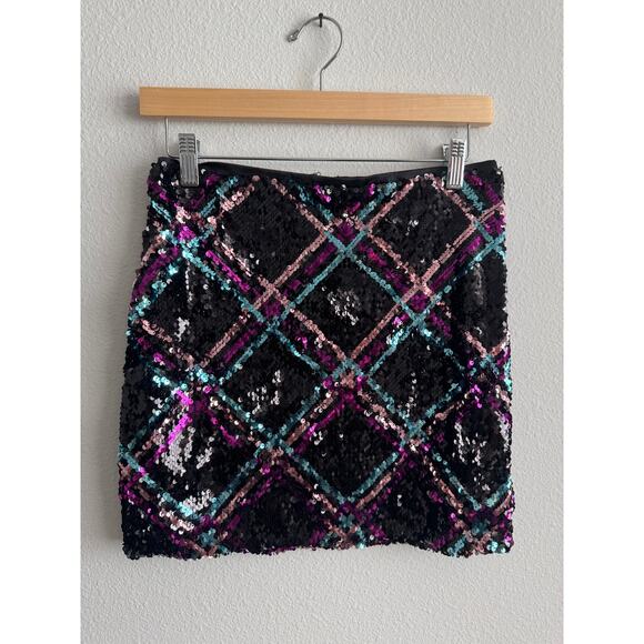 Le Superbe argyle sequin mini skirt - Picture 4 of 4